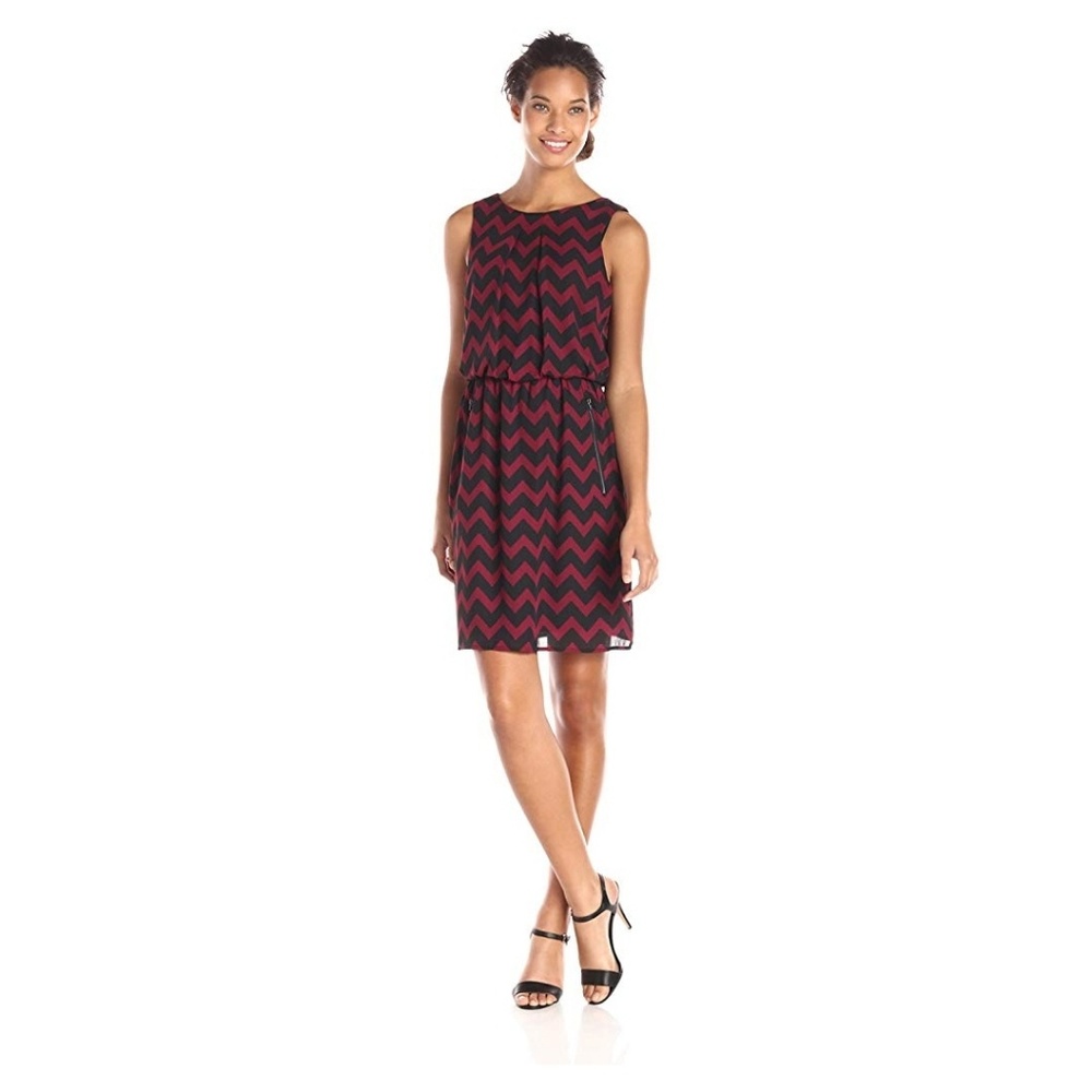 SL fashions black brown print sheath dress size 12 - Picture 2 of 8